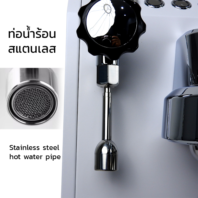 เครื่องชงกาแฟ Gemilai 1GR – หม้อต้มคู่ | ระบบ PID | แรงดัน 15 บาร์