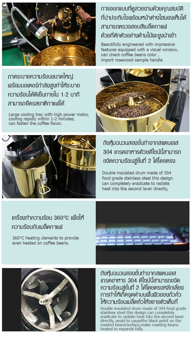 Electric Coffee Roaster Machine 1 KG. Can connect with computer