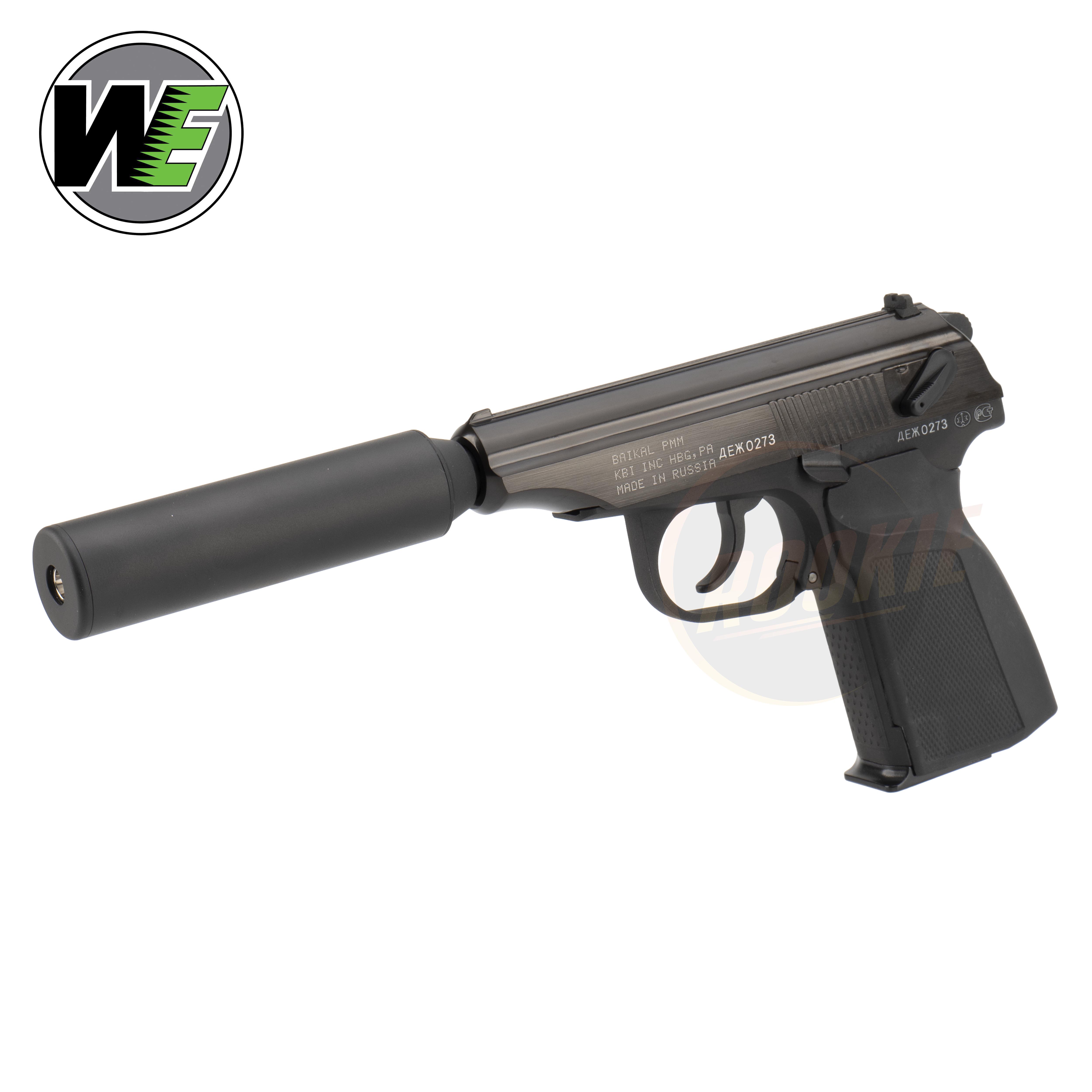 WE Makarov 654K with Silencer - Black