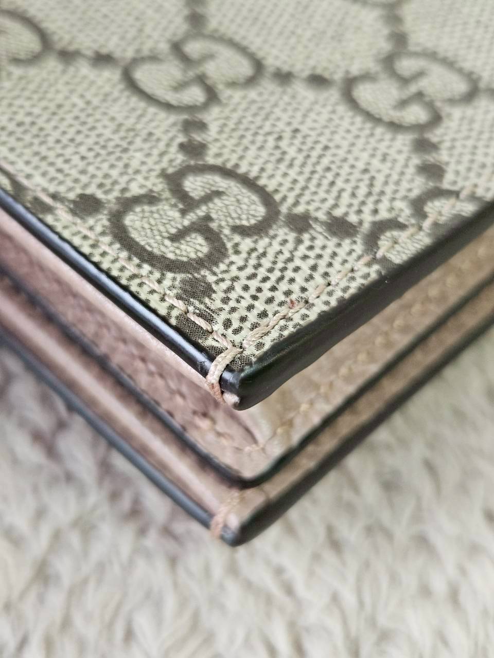 Gucci GG Marmont Bi Color Card Case Wallet