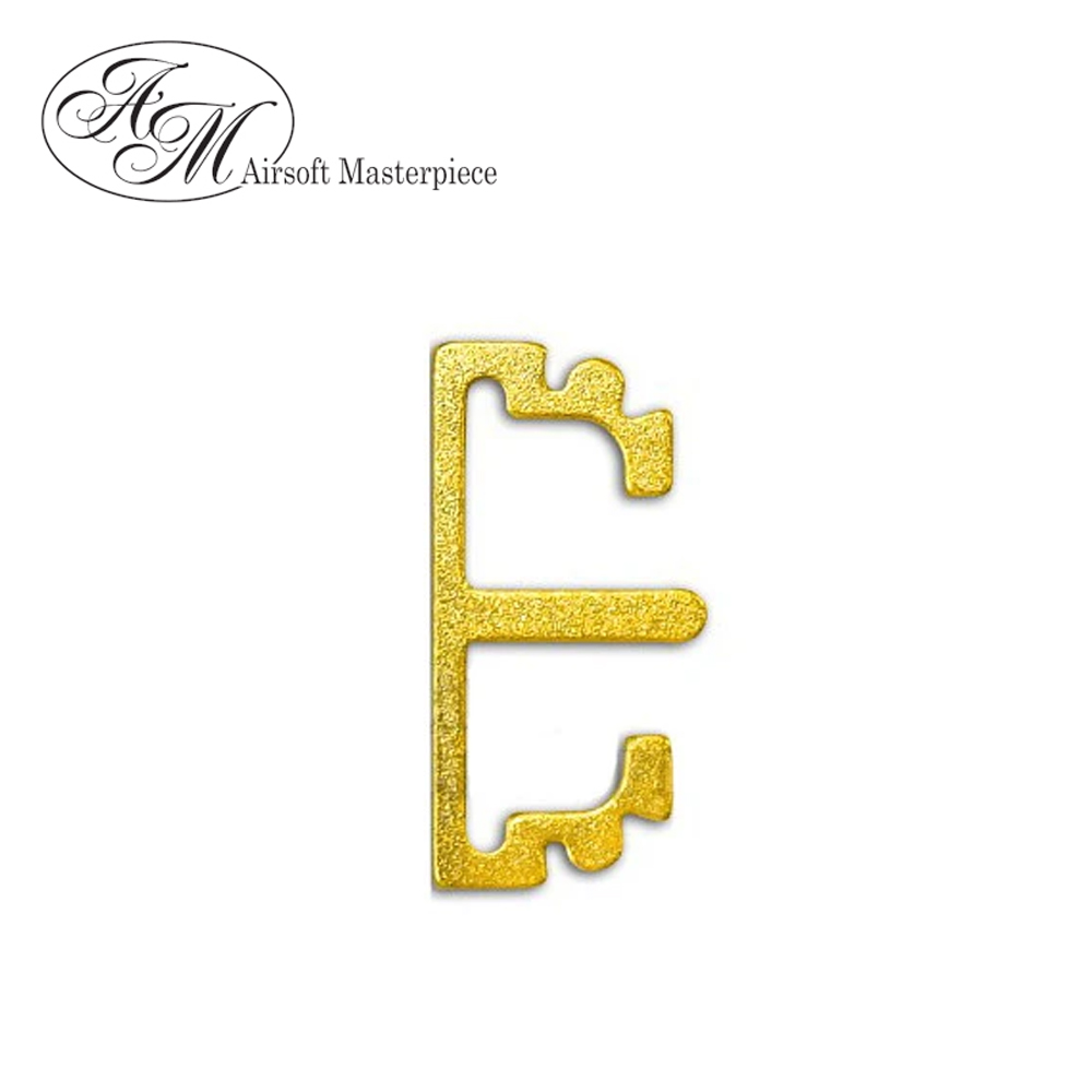 Airsoft Masterpiece Aluminum SV Puzzle Trigger Ring - Long Flat Gold