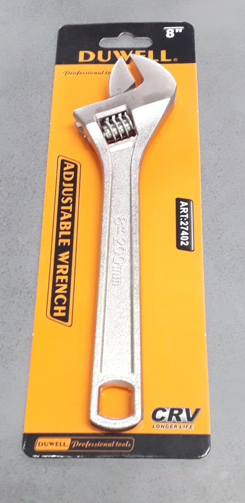 ประแจเลื่อน 8" Duwell