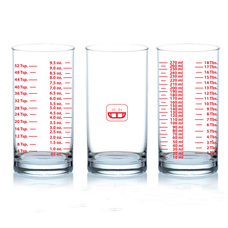 แก้วตวงทรงกระบอก 9.5 ออนซ์ Cylinder Measuring cup 9.5 oz. (Delisio) 1610-329
