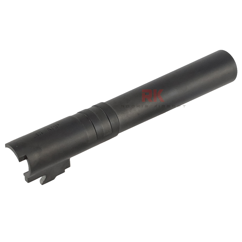 5KU Stainless Steel Threaded Outer Barrel .45 ACP For Marui Hi-CAPA 5.1 (Black)