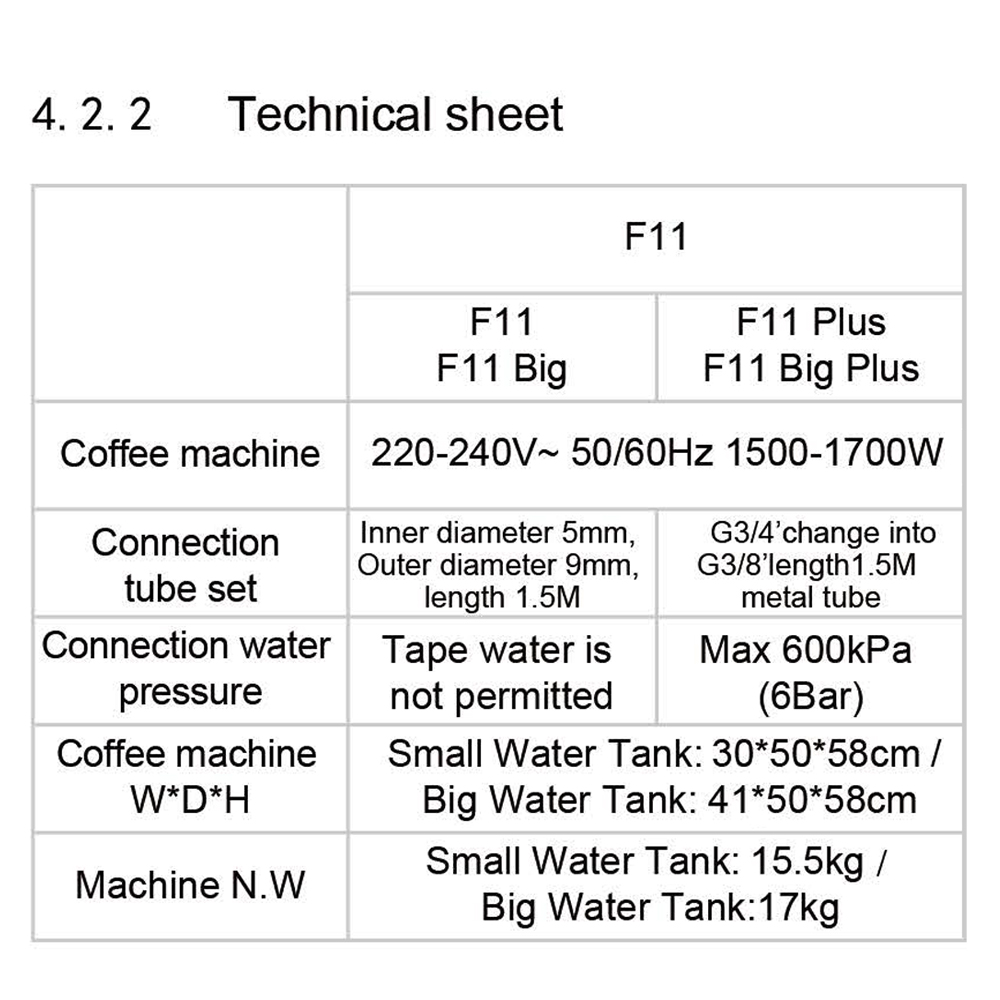 เครื่องชง Dr.coffee F11 Big plus แท้งค์น้ำ 8 ลิตร (ด็อกเตอร์คอฟฟี่)