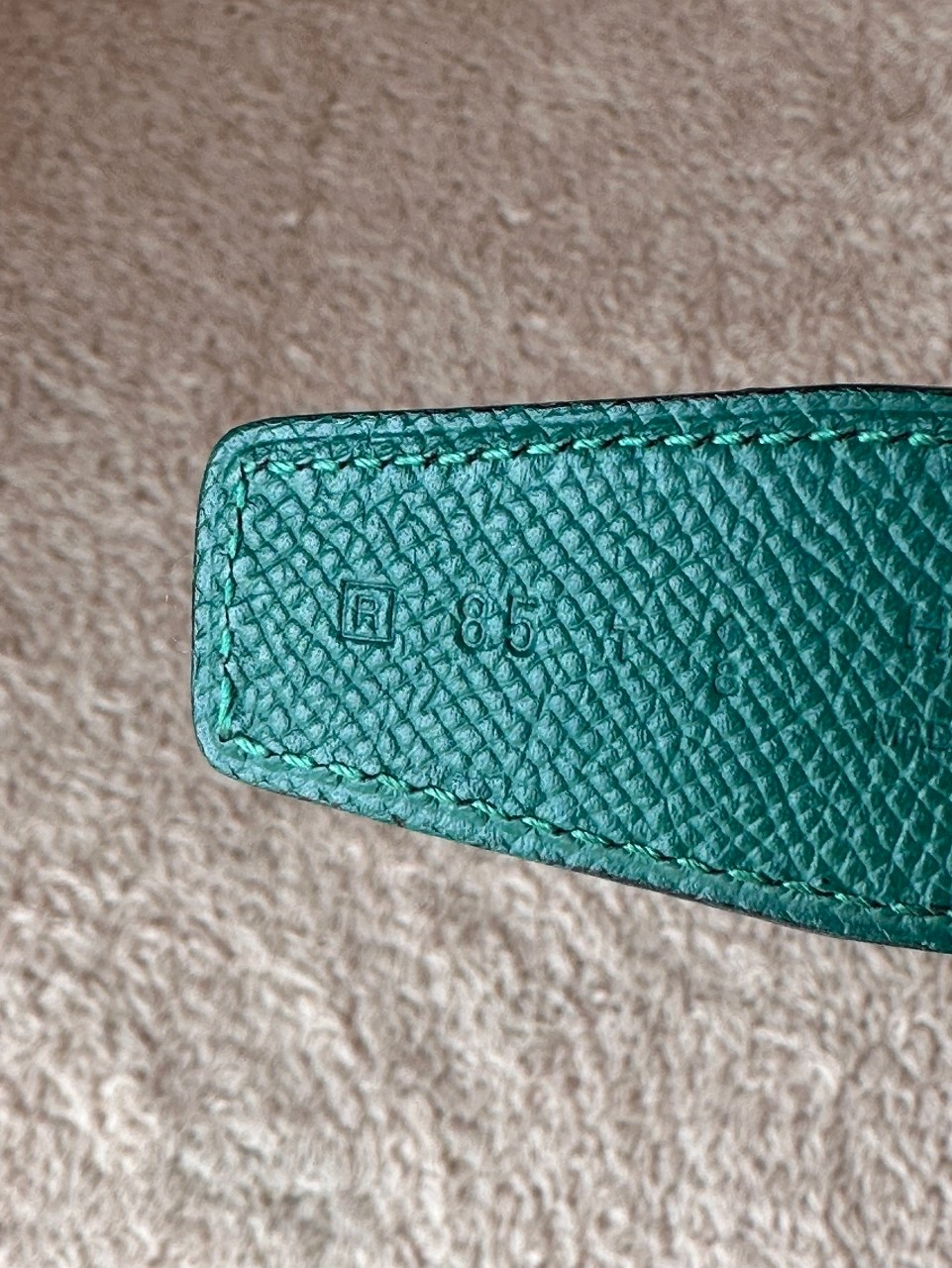 Hermes belt 32mm stamp R square