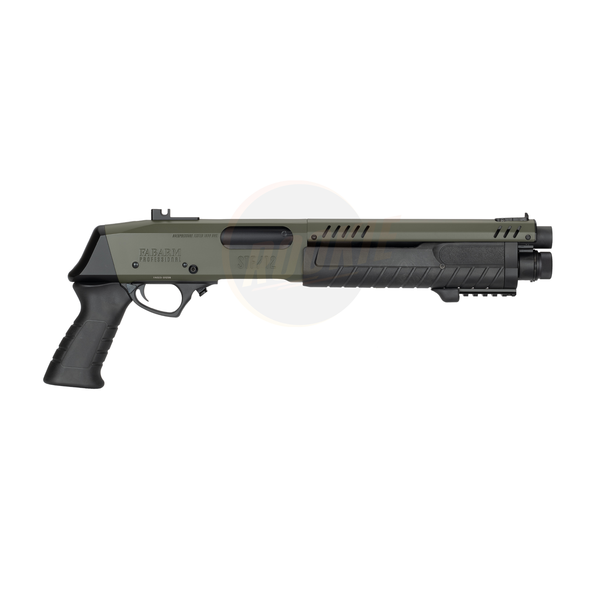 BO FABARM STF/12 Short Initial 11" Gas Pump Action Shotgun (OD)