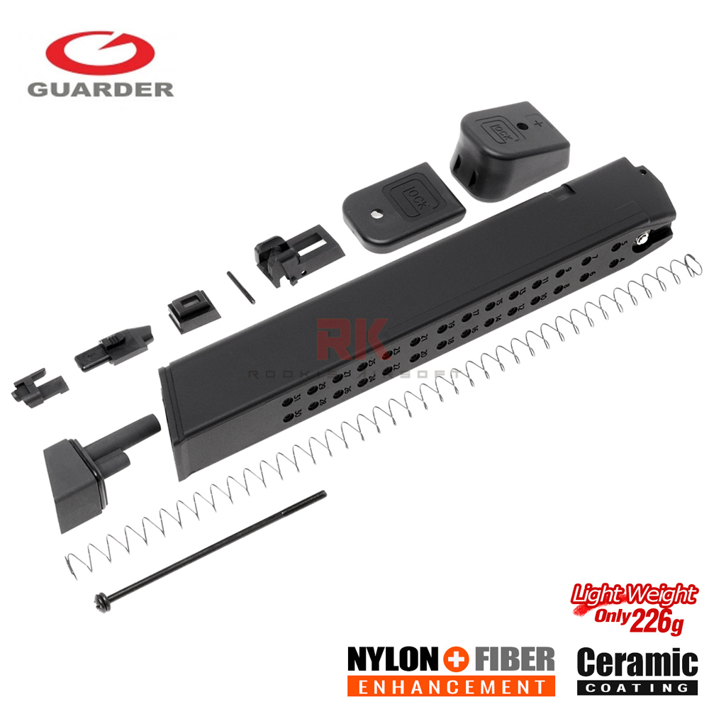 Guarder 50rds Light Weight Extended Magazine Kit for Marui G17/18C/19/22/26/34 (Black)