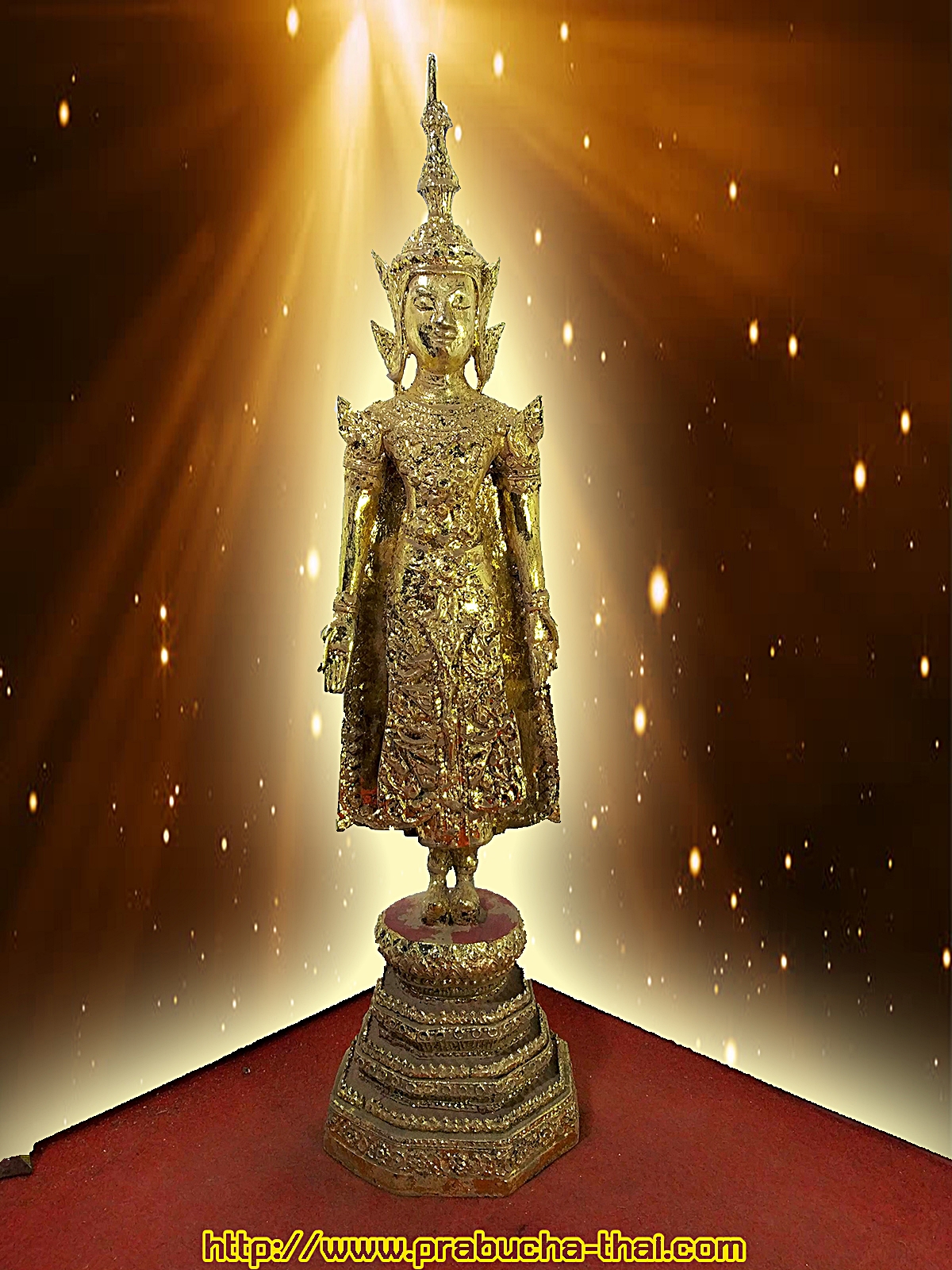พระรัตนะ ปางเปิดโลก พระแห่งปัญญาต้องโฉลกผู้เกิดวันพฤหัสบดี สูง 18 นิ้ว