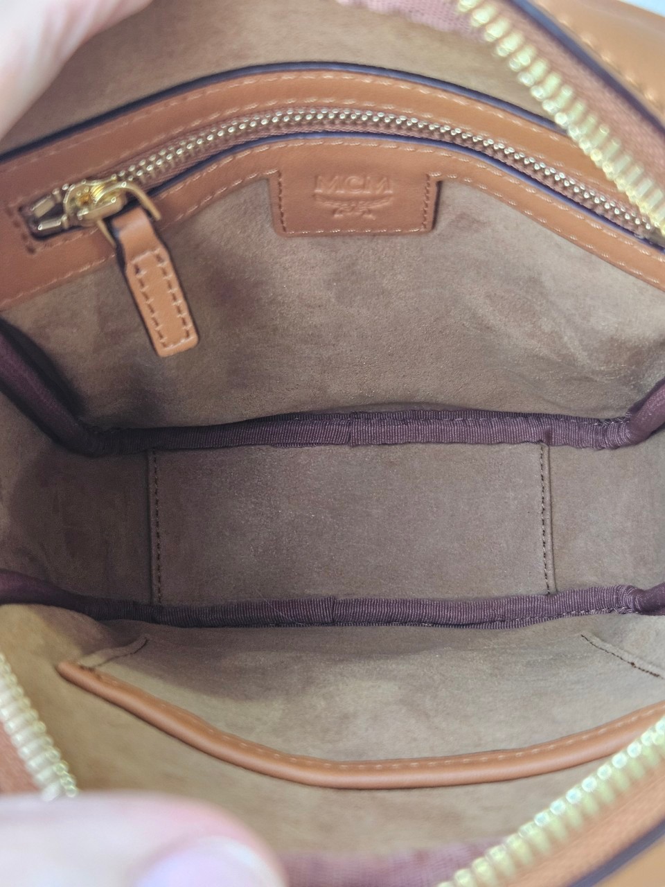 MCM Klassik Leather Crossbody Mini Bag