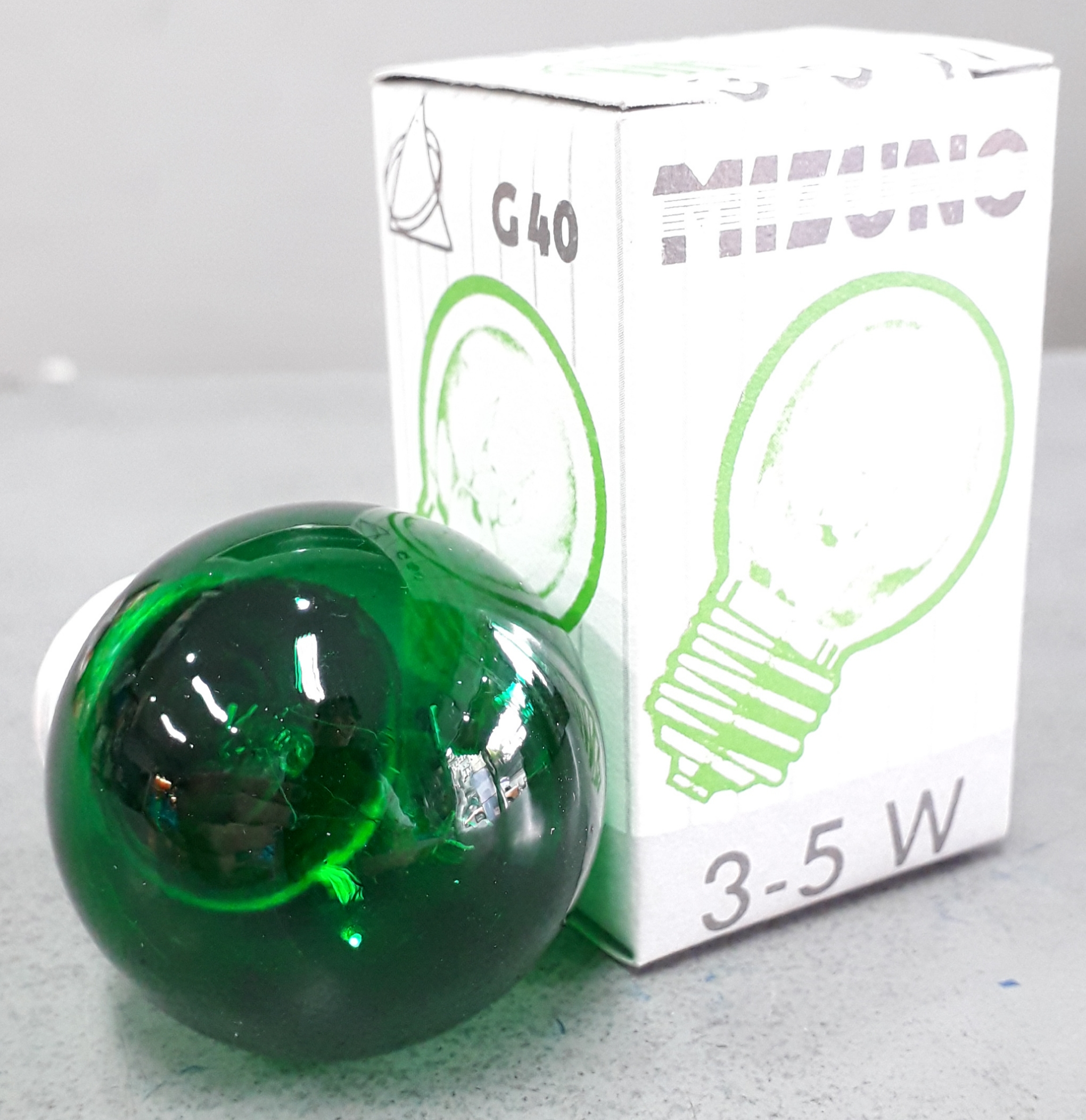 หลอดปิงปอง 1w LED E27 เขียว แลมป์ตัน