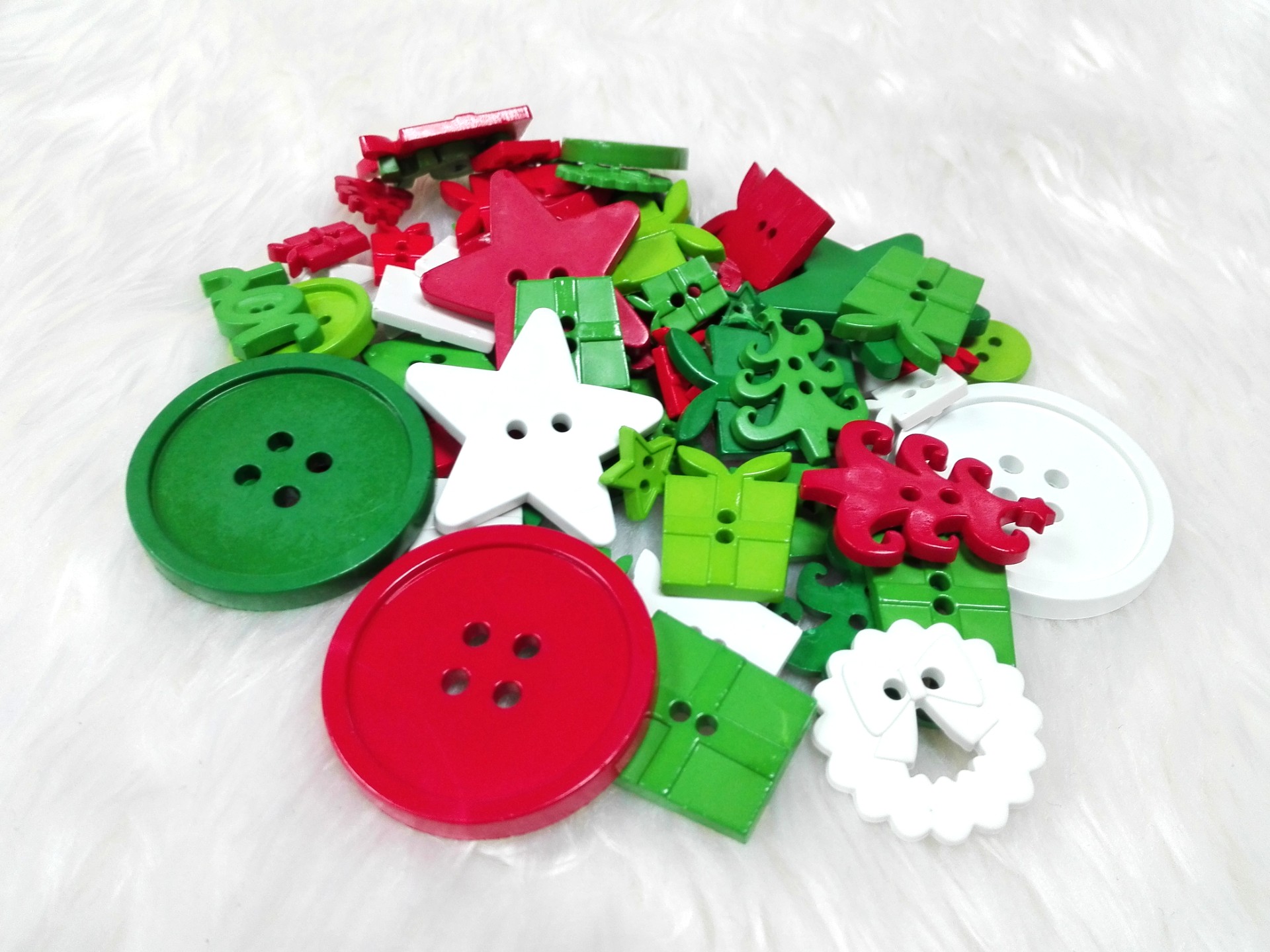 Christmas button -Christmas col. (40g/pack)