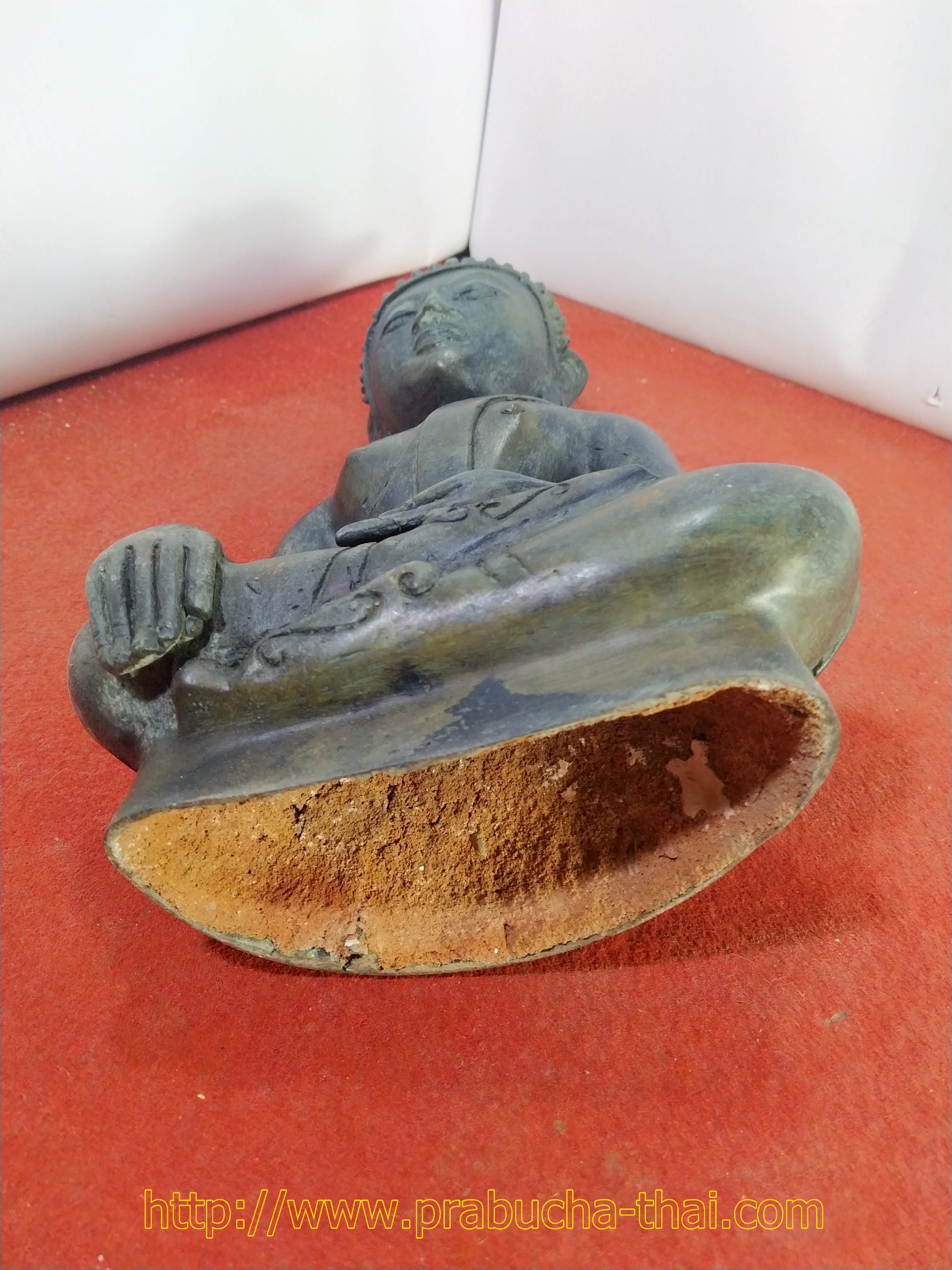 พระเชียงรุ้ง เศียรโต เกตุเพลิง หน้าตัก 5 นิ้ว เนื้อสำริด