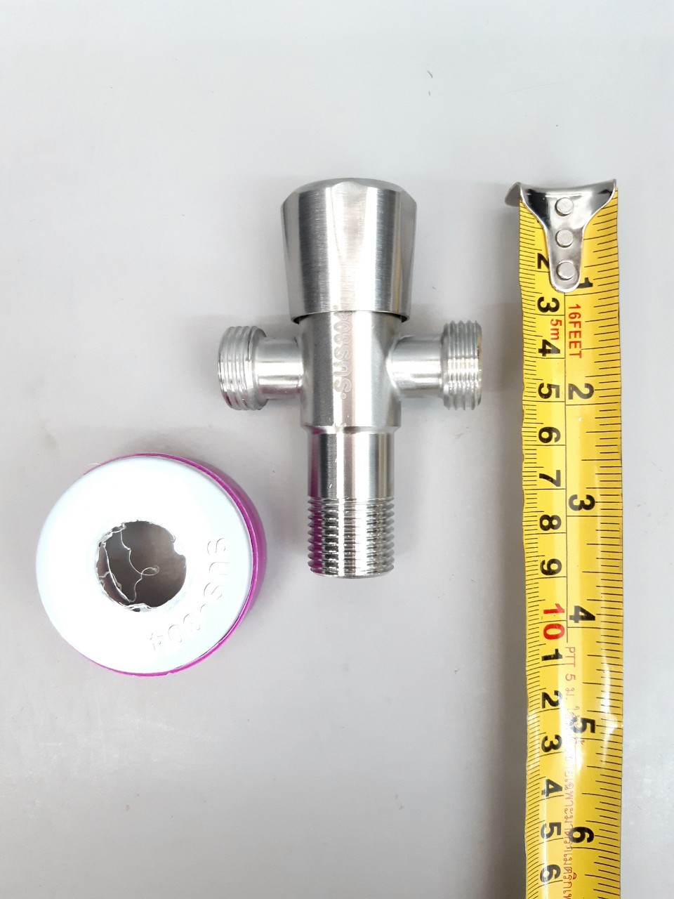 สต๊อปวาล์วลอยอัดแผง 3ทาง หัวหมุน STL