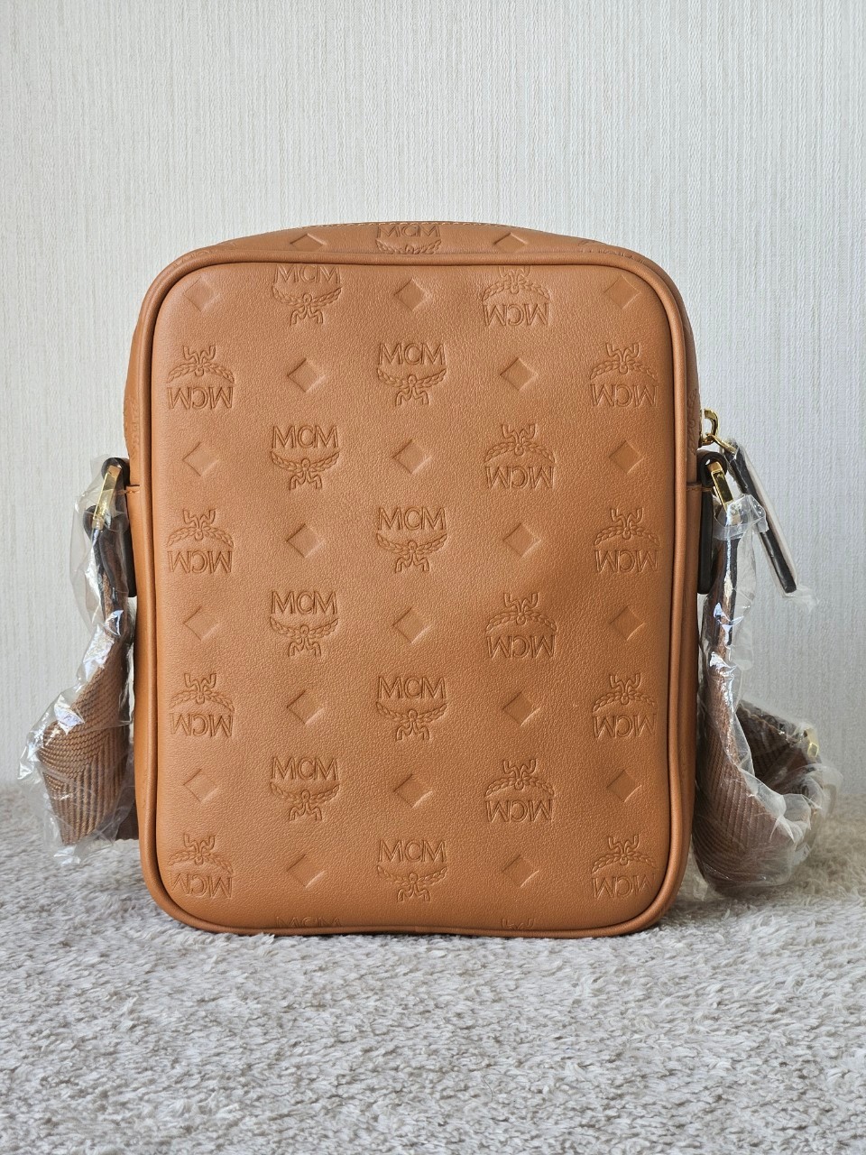 MCM Klassik Leather Crossbody Mini Bag