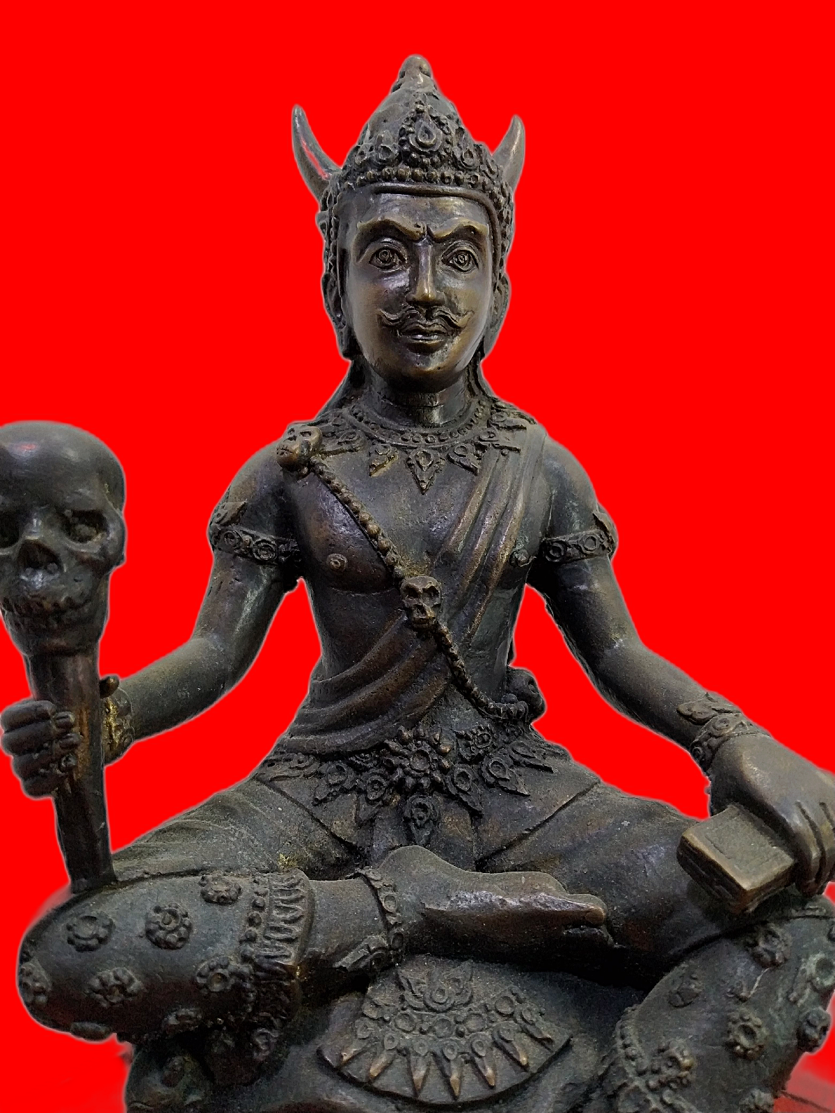 พญายมราช ผู้เป็นใหญ่ในเมืองนรก เนื้อโลหะสำริด