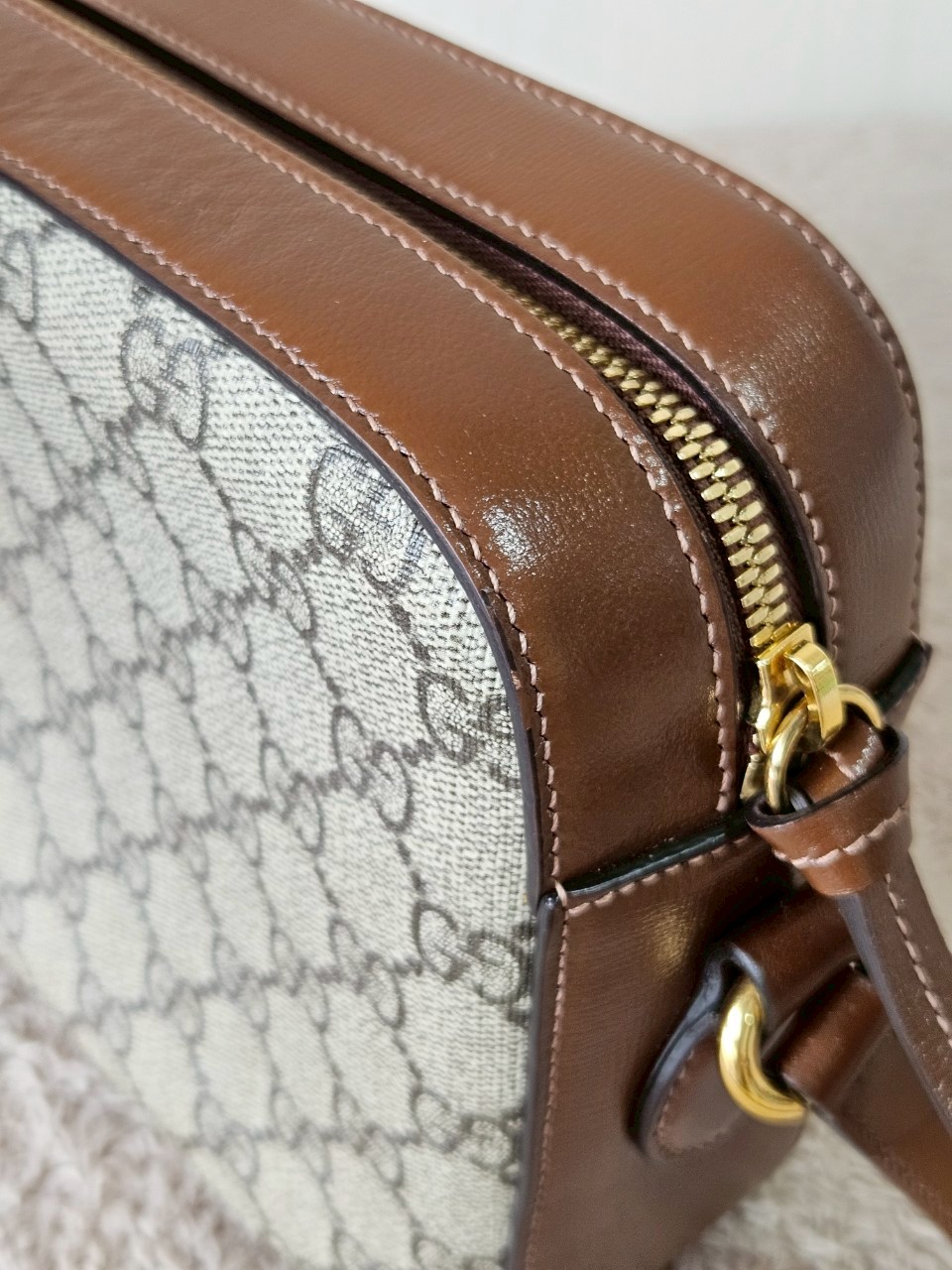 Gucci Horsebit Small Camera Brown