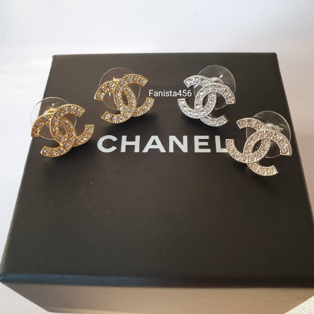 ต่างหูชาแนล Hiend ต่างหูชาแนลงาน1:1 Chanel Classic earring