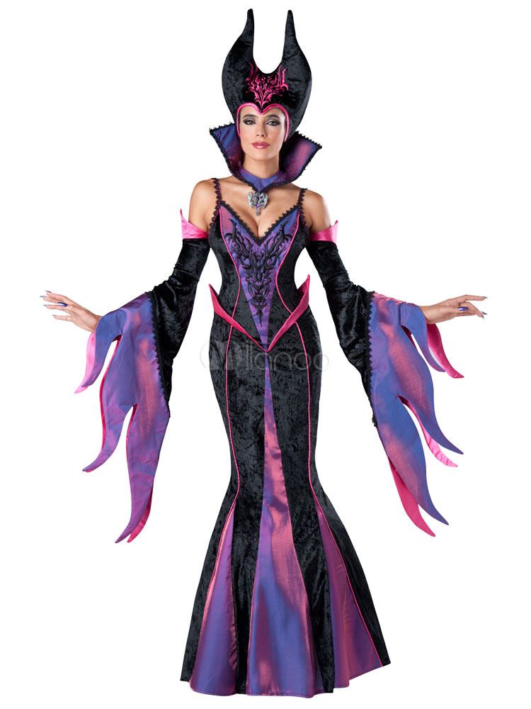 Maleficent Mermaid Costume Cosplay (M0003)