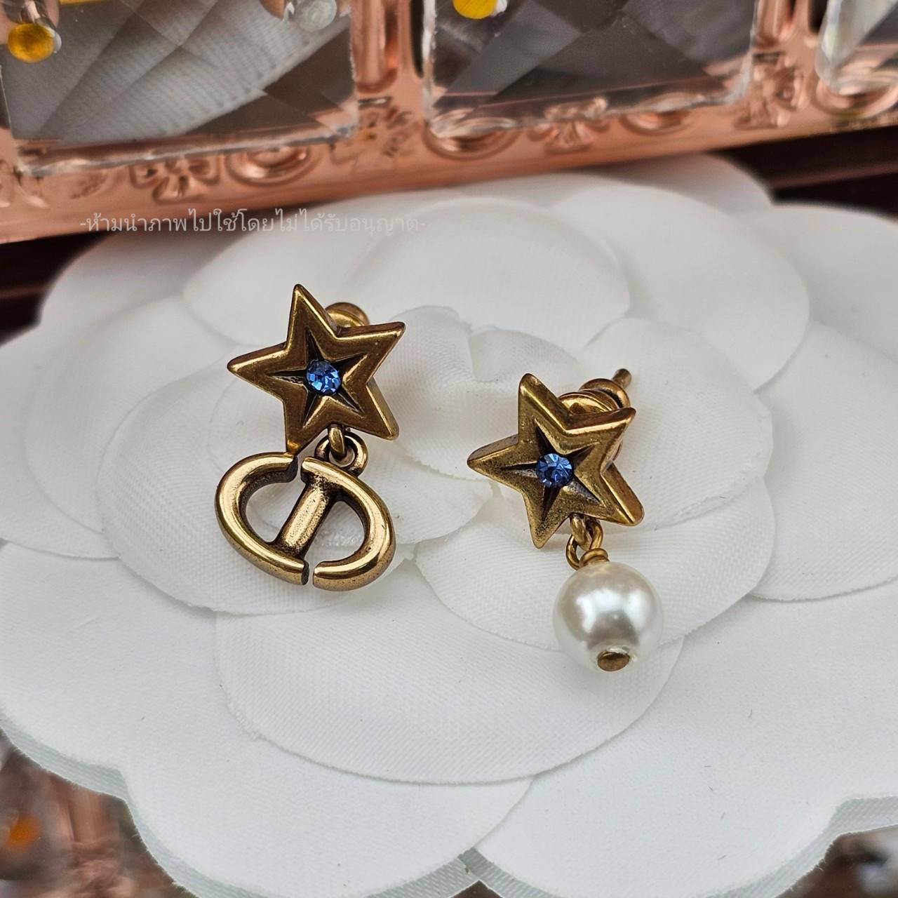ต่างหูดิออ dior earrings ต่างหูดิออร์ ต่างหูดิออร์ หัวใจ