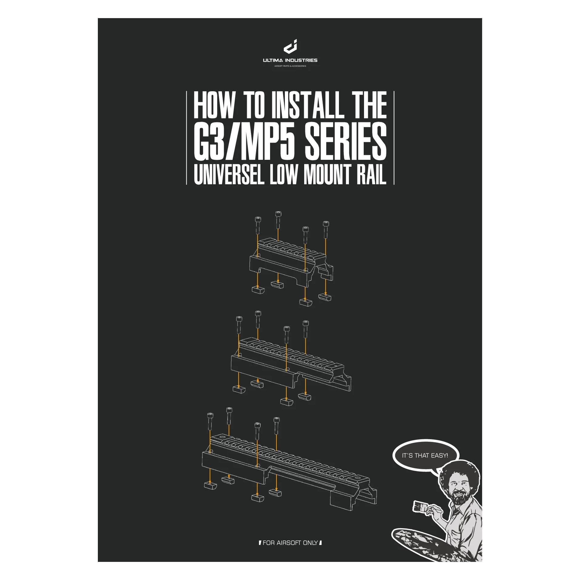 Ultima Industries BT Style HK Universal Low Mount Rail Type1 for MP5