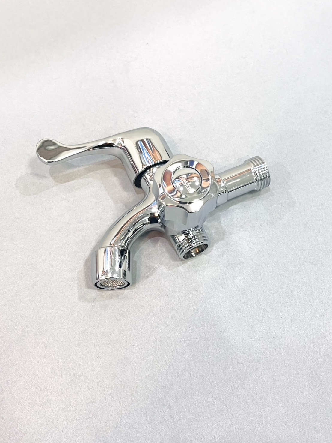 ก๊อก 2หัว คอสั้น หางปลา รุ่นถุง