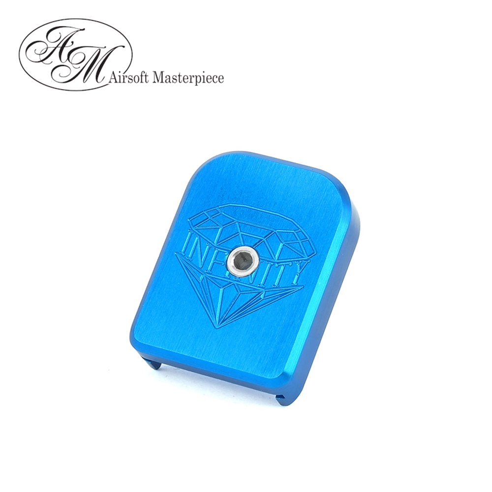 Airsoft Masterpiece SV Infinity Diamond Magazine Base For Marui Hi-Capa - Blue