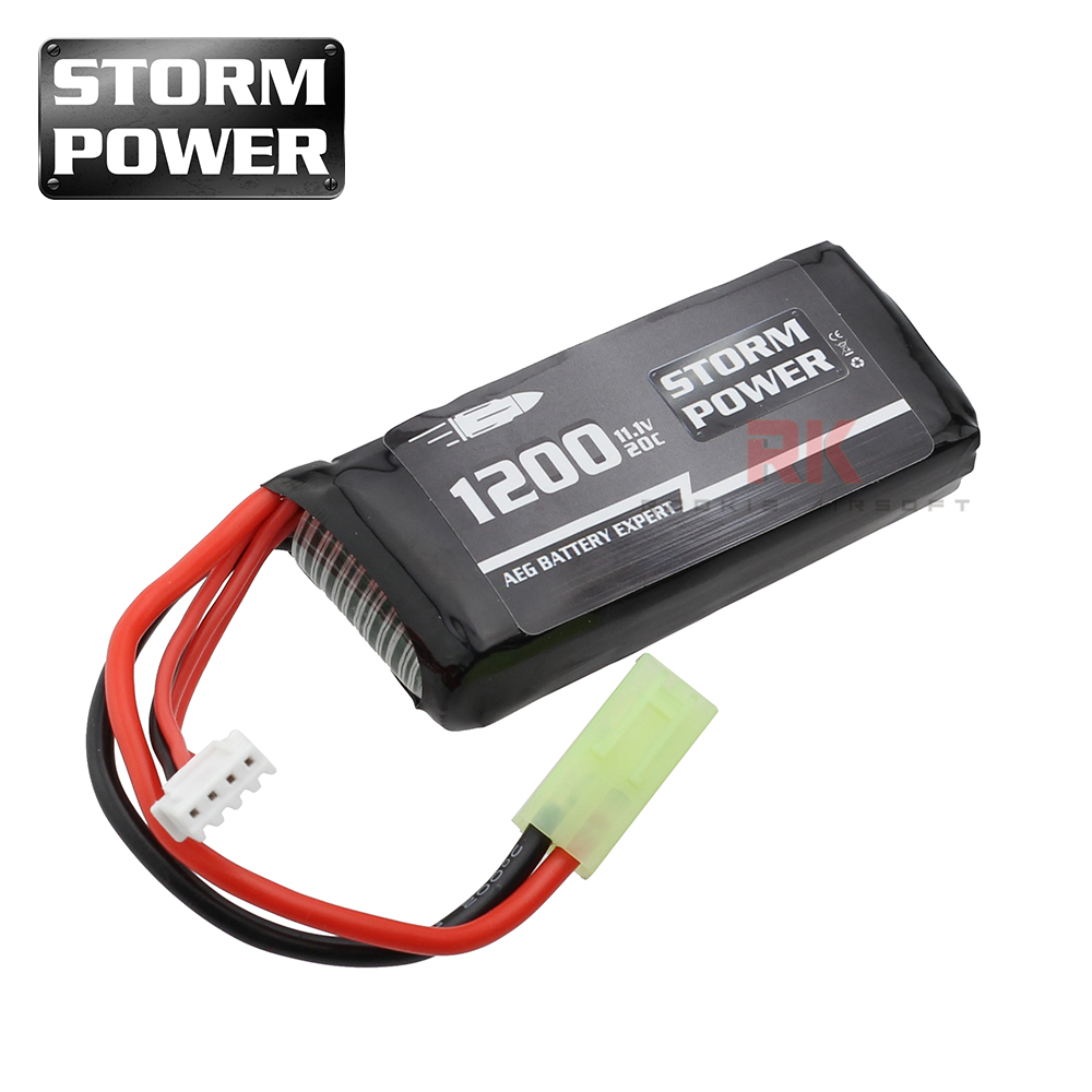 Storm Power 11.1V 1200mAh 20C (Mini Tamiya) - PEQ