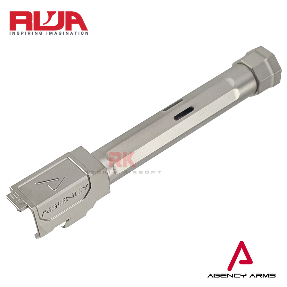 RWA Agency Arms Stainless Steel Threaded Outer Barrel for Marui G17 (Silver)