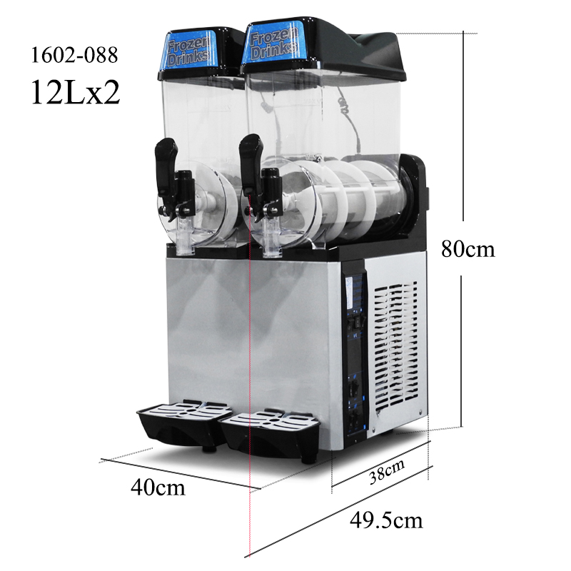 เครื่องทำสเลอปี้ 12Lx2 จ่ายเครื่องดื่ม