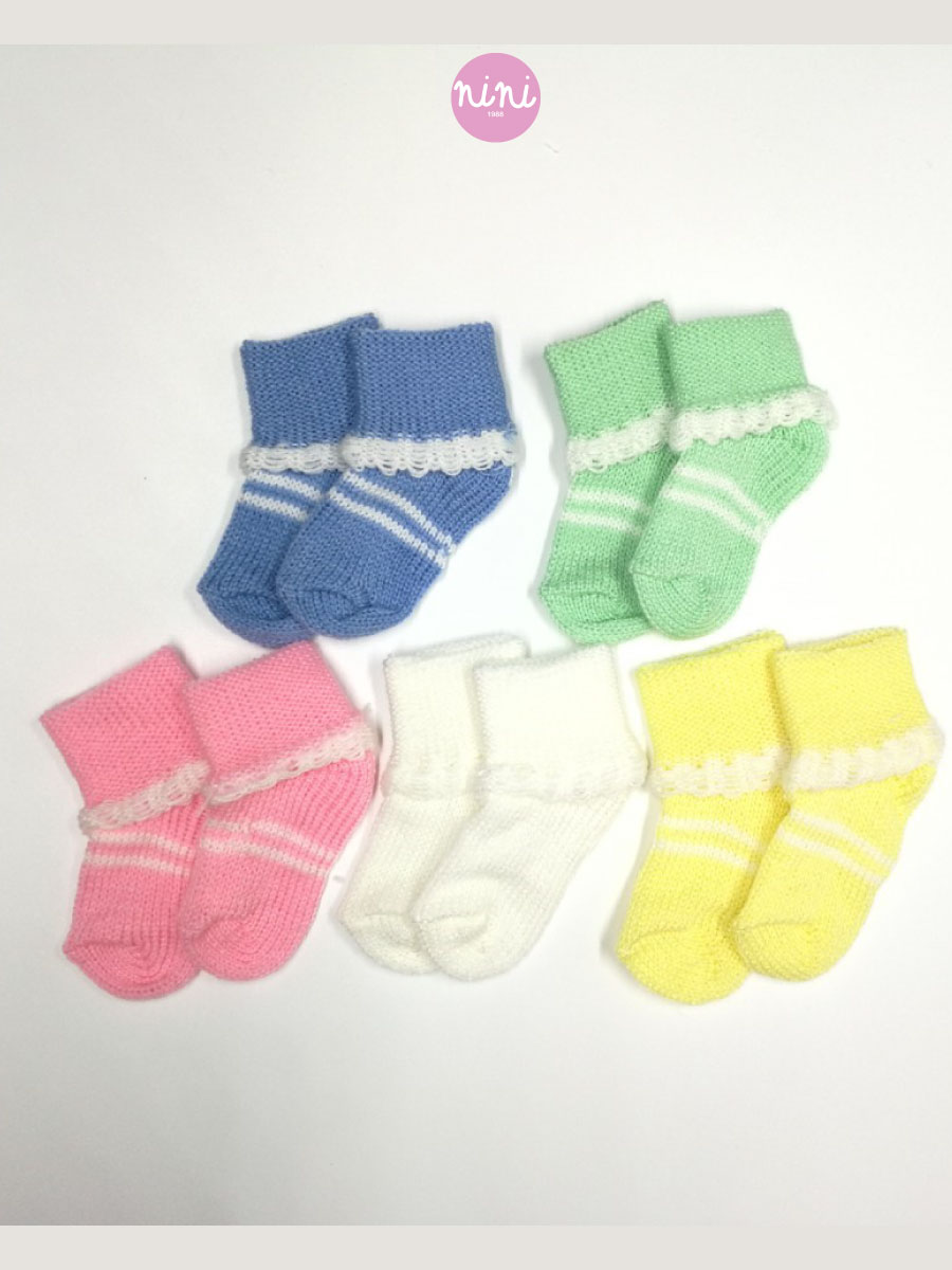 ขายส่ง ถุงเท้าเด็กอ่อน ถุงเท้าทารก ถุงเท้าเด็กแรกเกิด รุ่นถุงเท้าพื้นสีลูกกวาด (ราคาต่อโหล) nongnini1988