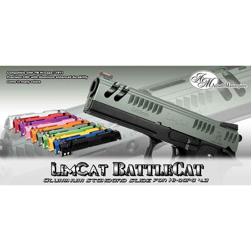 Airsoft Masterpiece Limcat Battlecat 4.3 Standard Slide for Hi-CAPA (Purple)