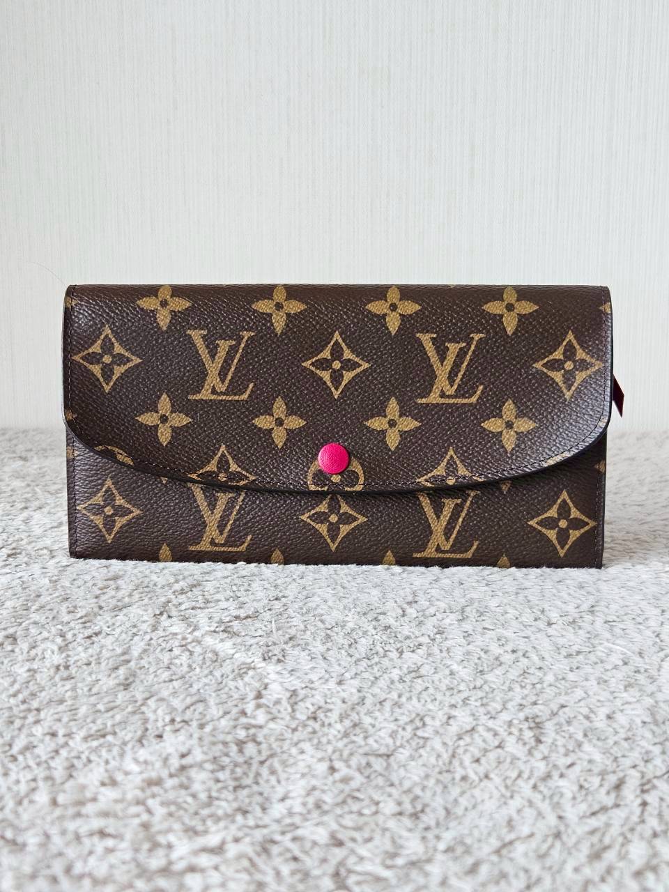 LV Emilie Mono Fuchsia Wallet