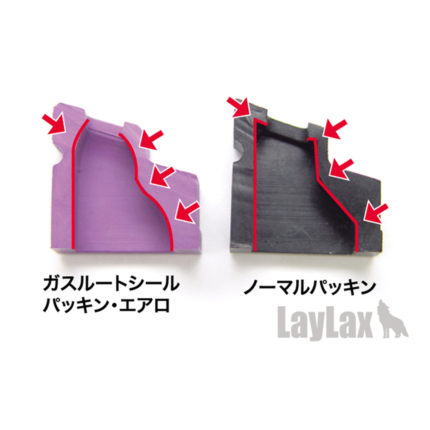 LAYLAX Nine Ball Enhanced Rubber Magazine Gasket for Marui Hi-Capa 5.1 / 4.3 / P226
