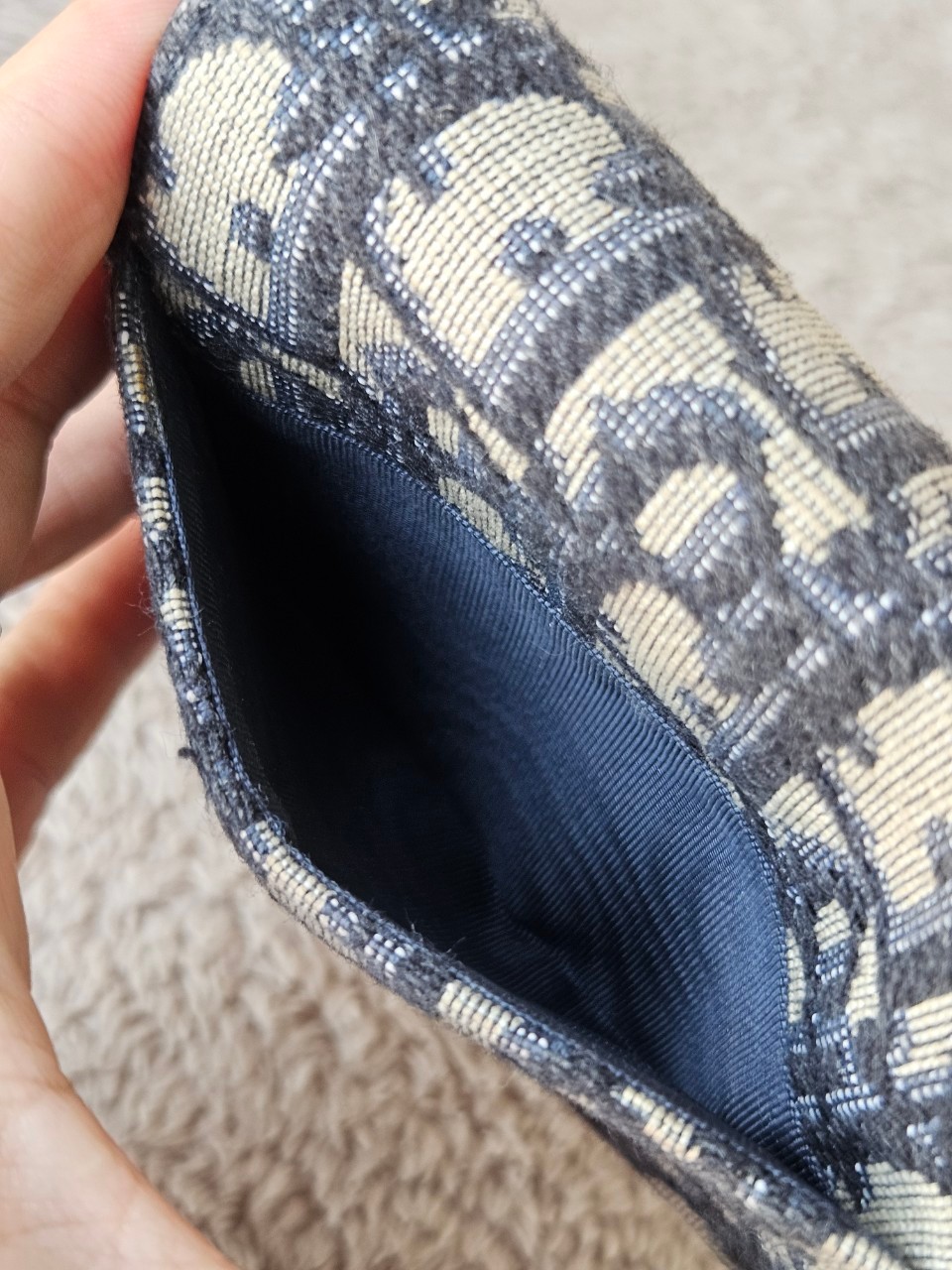 Dior Saddle Lotus Trifold Wallet