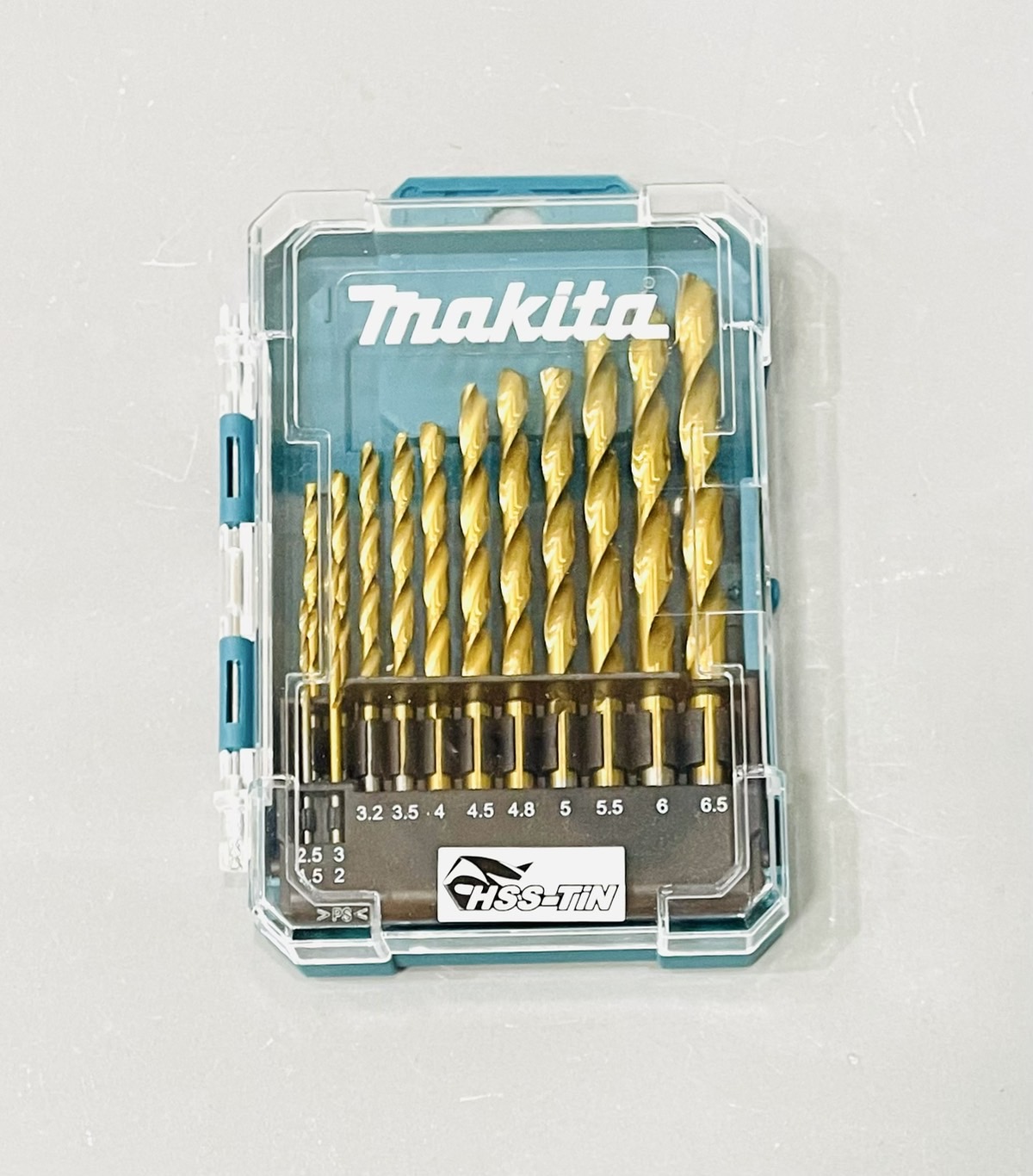 ดอกสว่านเจาะเหล็ก HSS สีทอง Makita 13ตัวชุด(มิล) D-72855