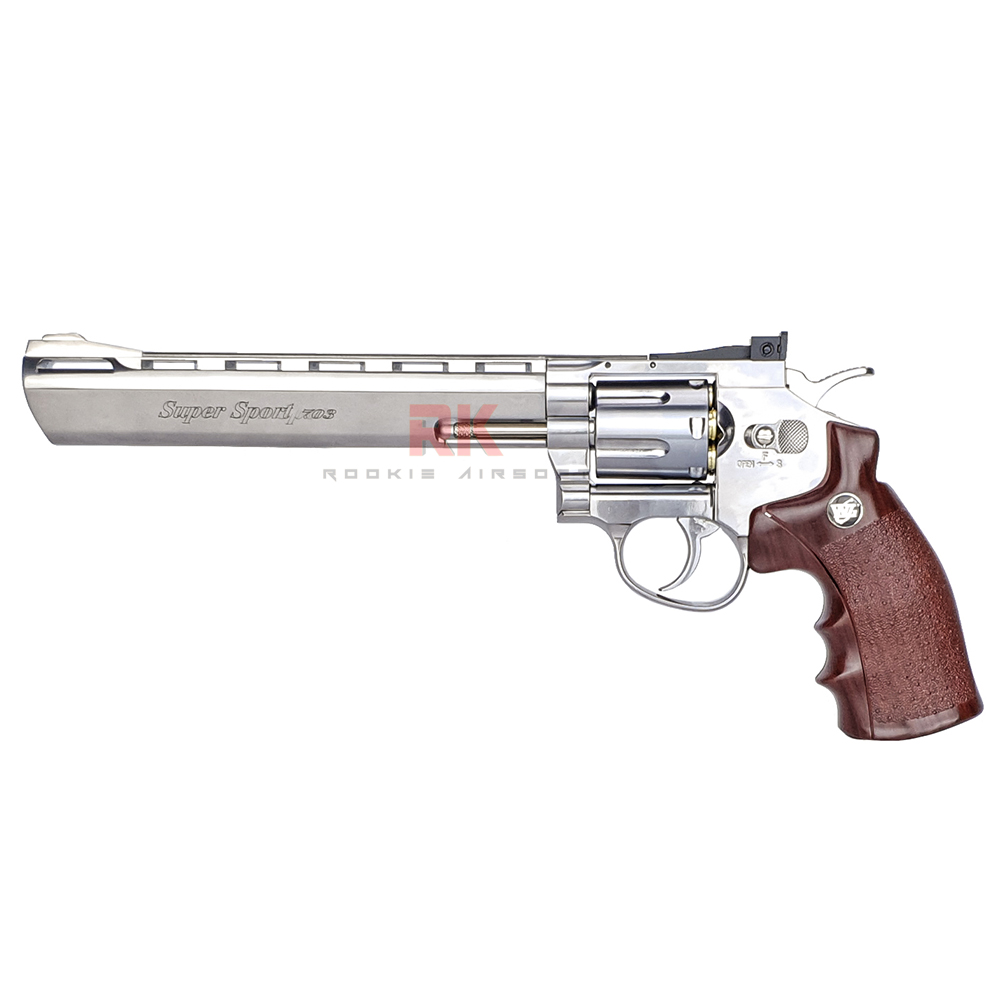 WinGun 703S 8 inch Co2 Revolver (Silver)