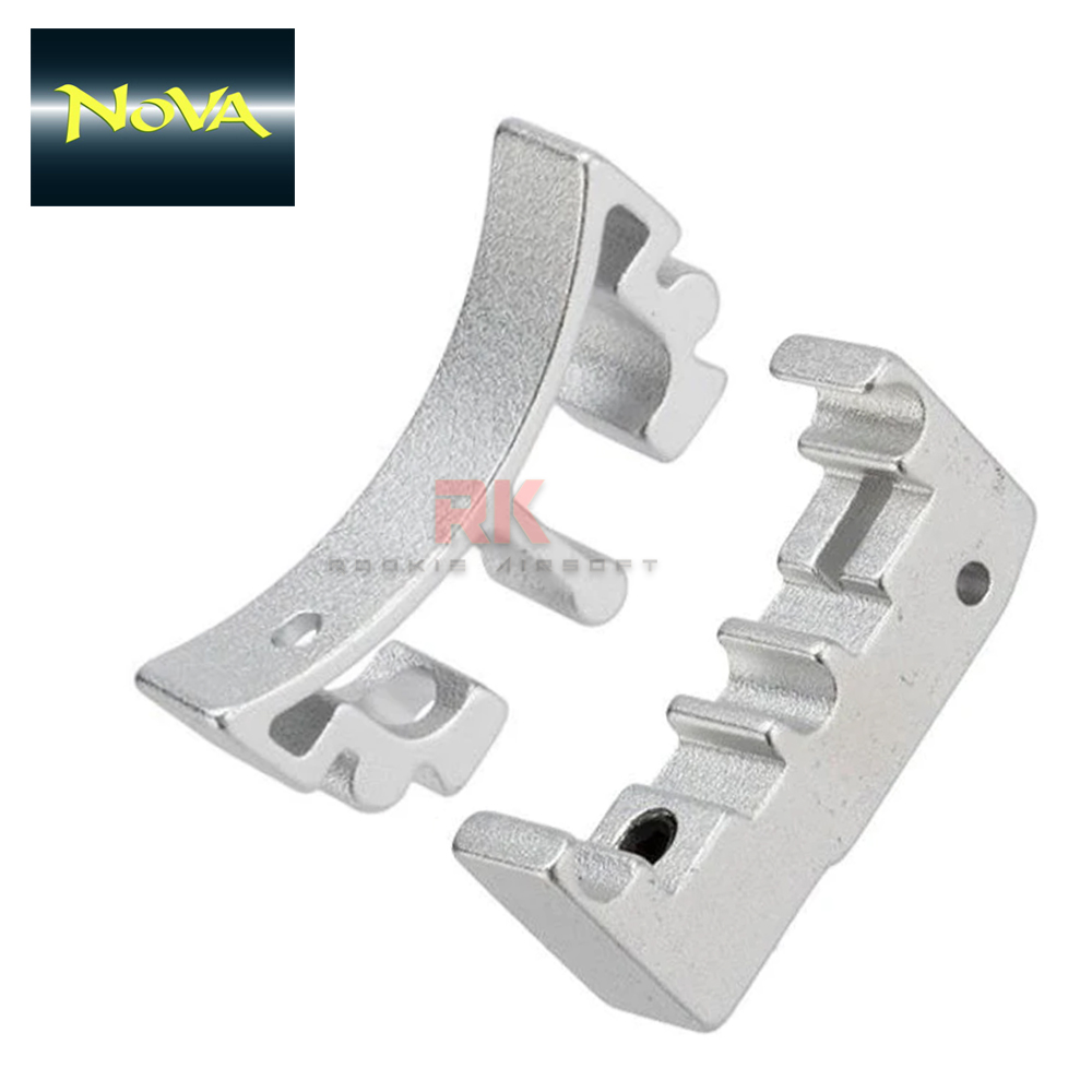 NOVA Puzzle Trigger Set (Medium Curved) for Marui Hi-CAPA - Silver