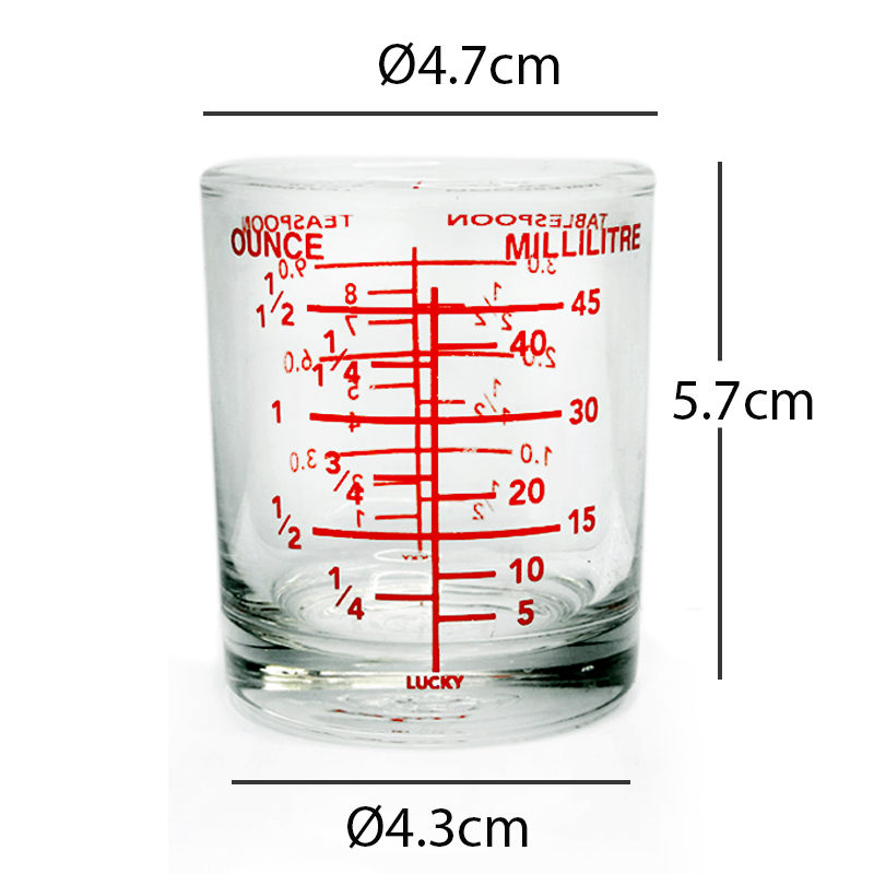 Glass Measuring Cup 45 ML.