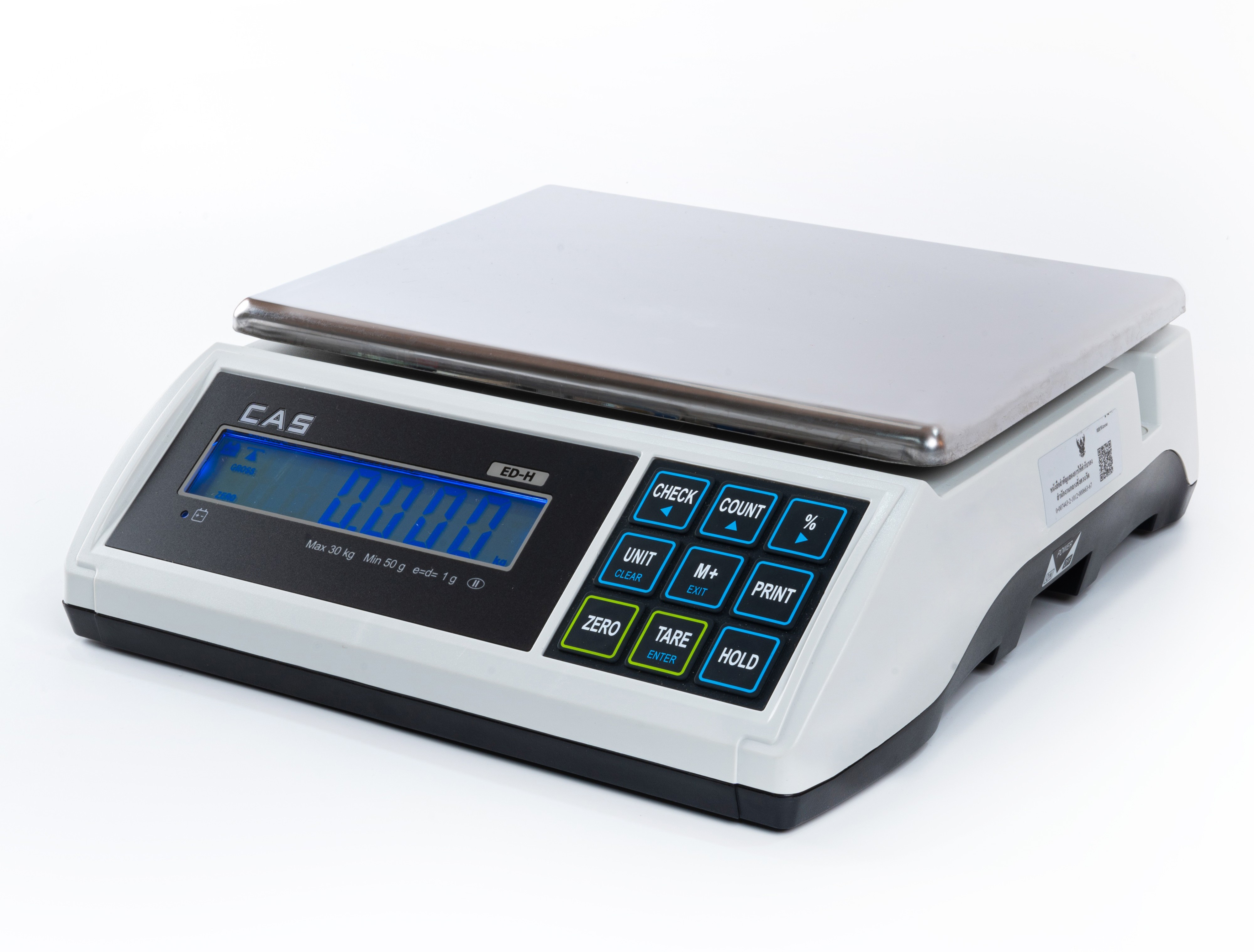 CAS เครื่องชั่งดิจิตอลตั้งโต๊ะ ED-H30K