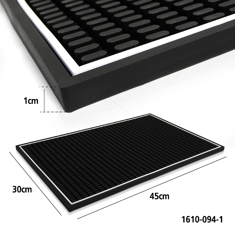 ผ้ายางรองบาร์ ปุ่มใหญ่ 30 x 45 cm.