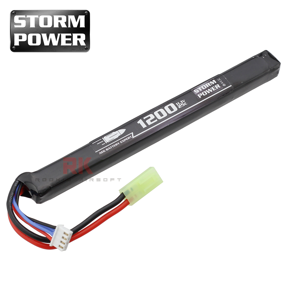 Storm Power 11.1V 1200mAh 25C (Mini Tamiya) - AK