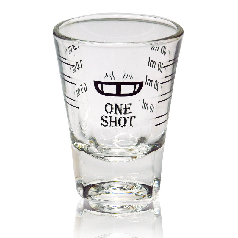 Delisio One shot glass with scale black color 1610-050