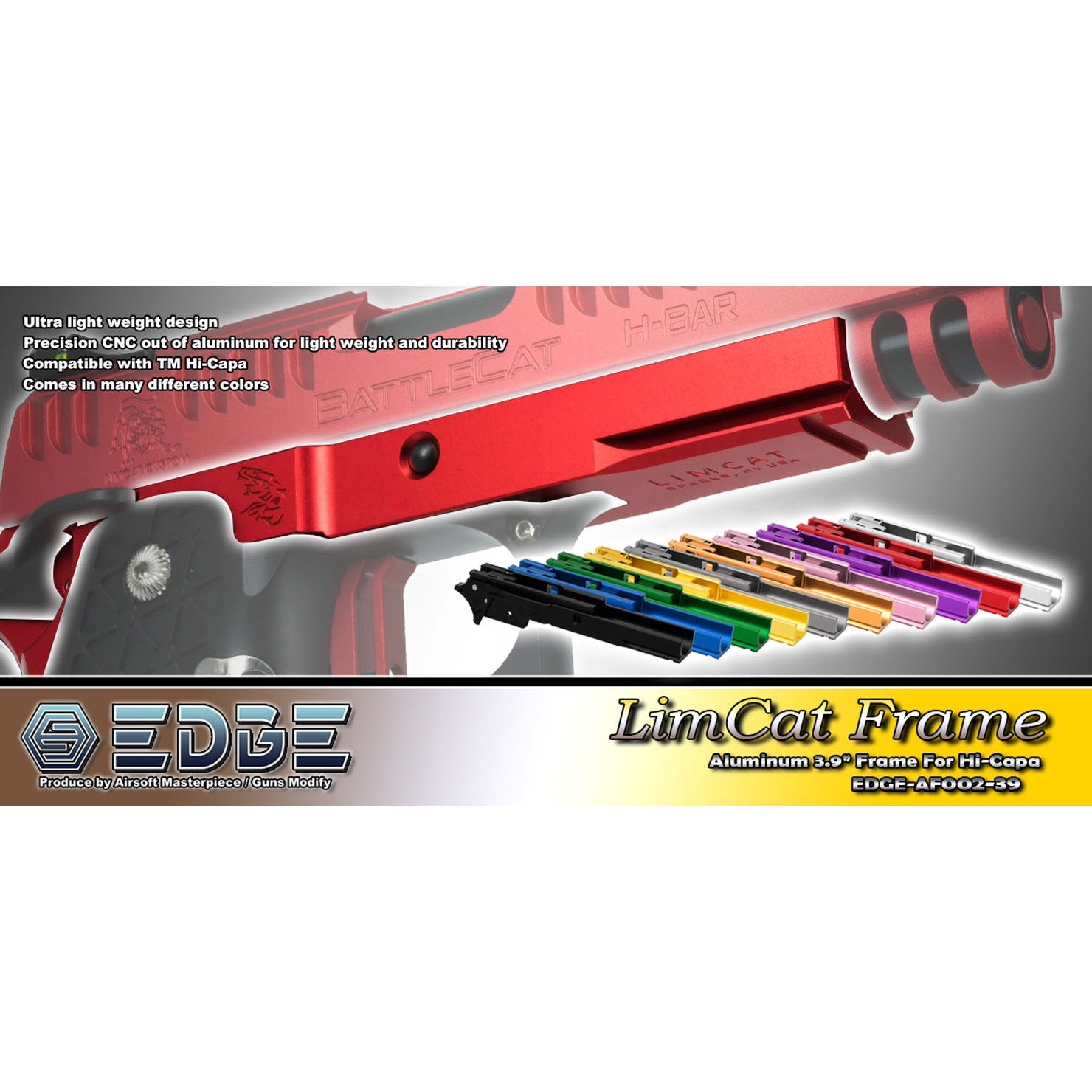 EDGE “LimCat” Aluminum Frame for Hi-CAPA