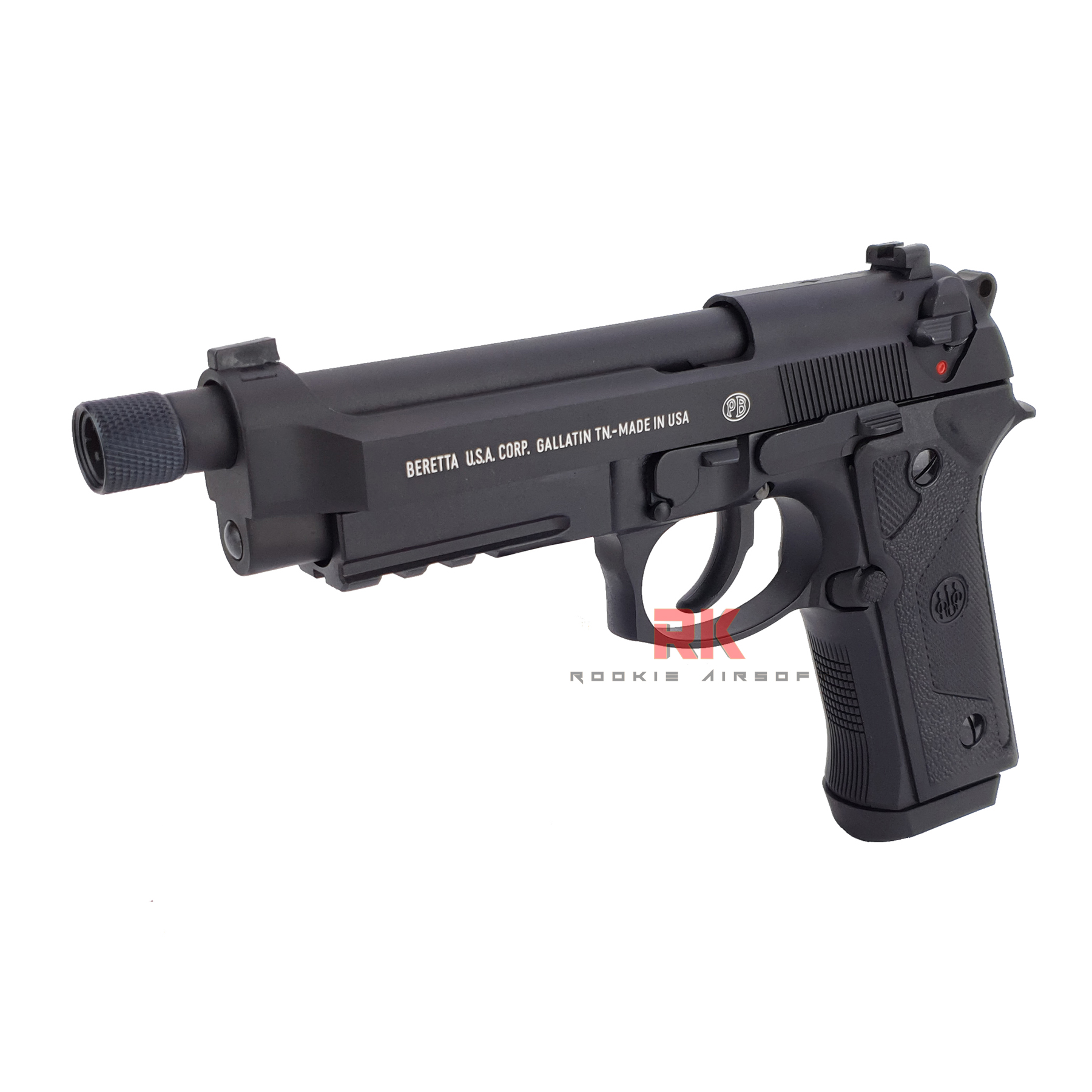 SRC Beretta M9A3 + Silencer GBB (Black)