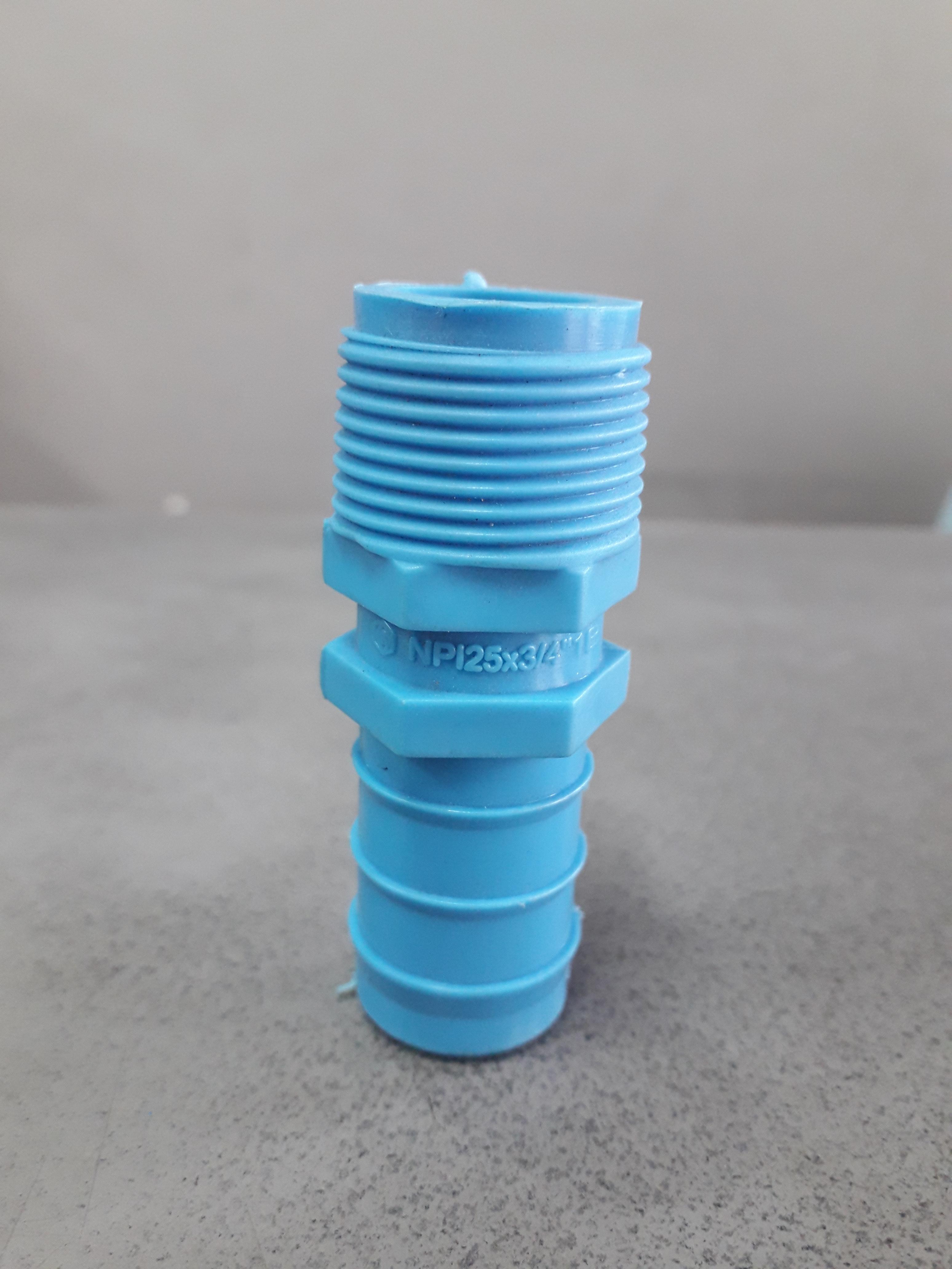 หัวกันไหล เกลียวนอก PVC