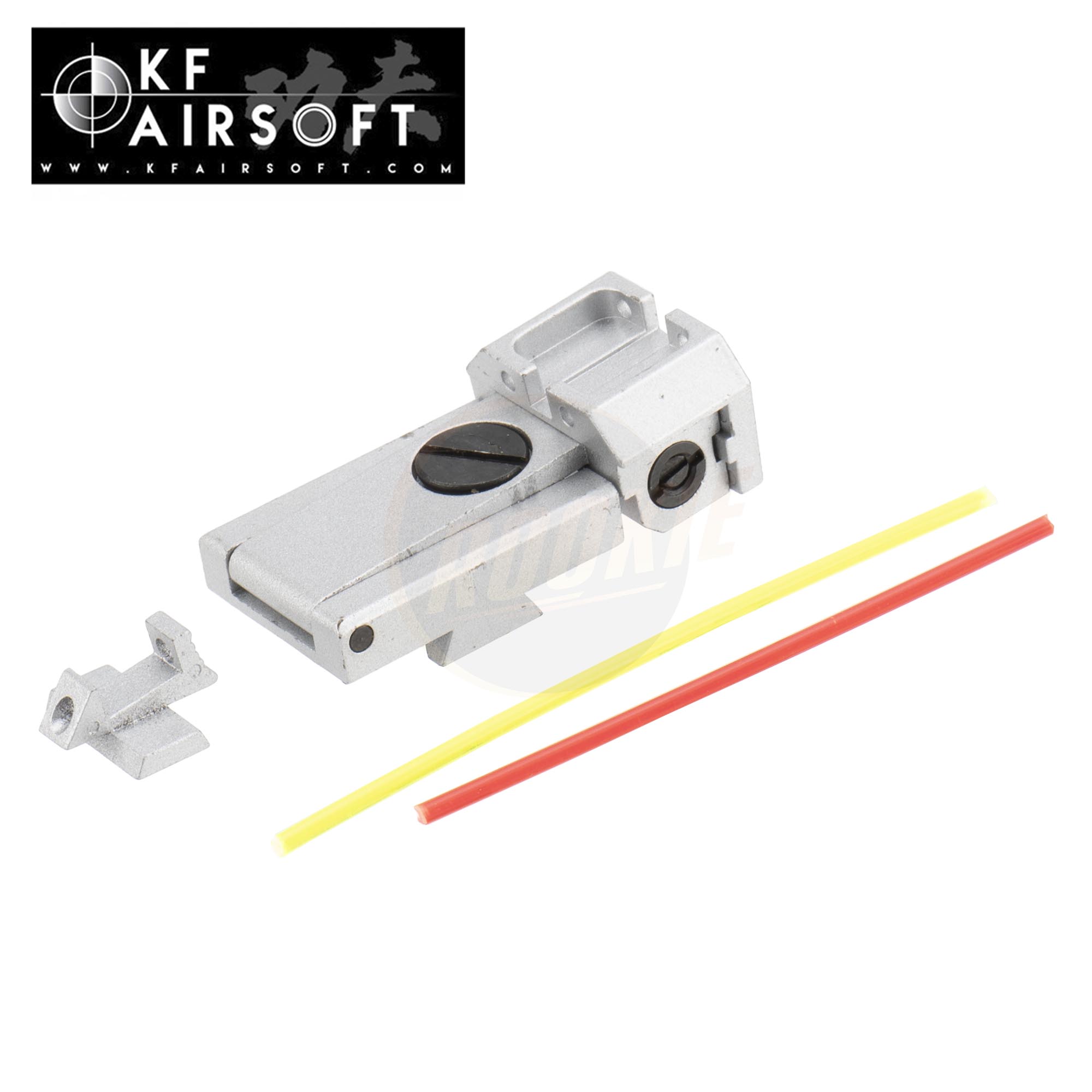 KF Airsoft Steel Front and Rear Sight with Fiber (Infinity) for Marui Hi-CAPA 5.1