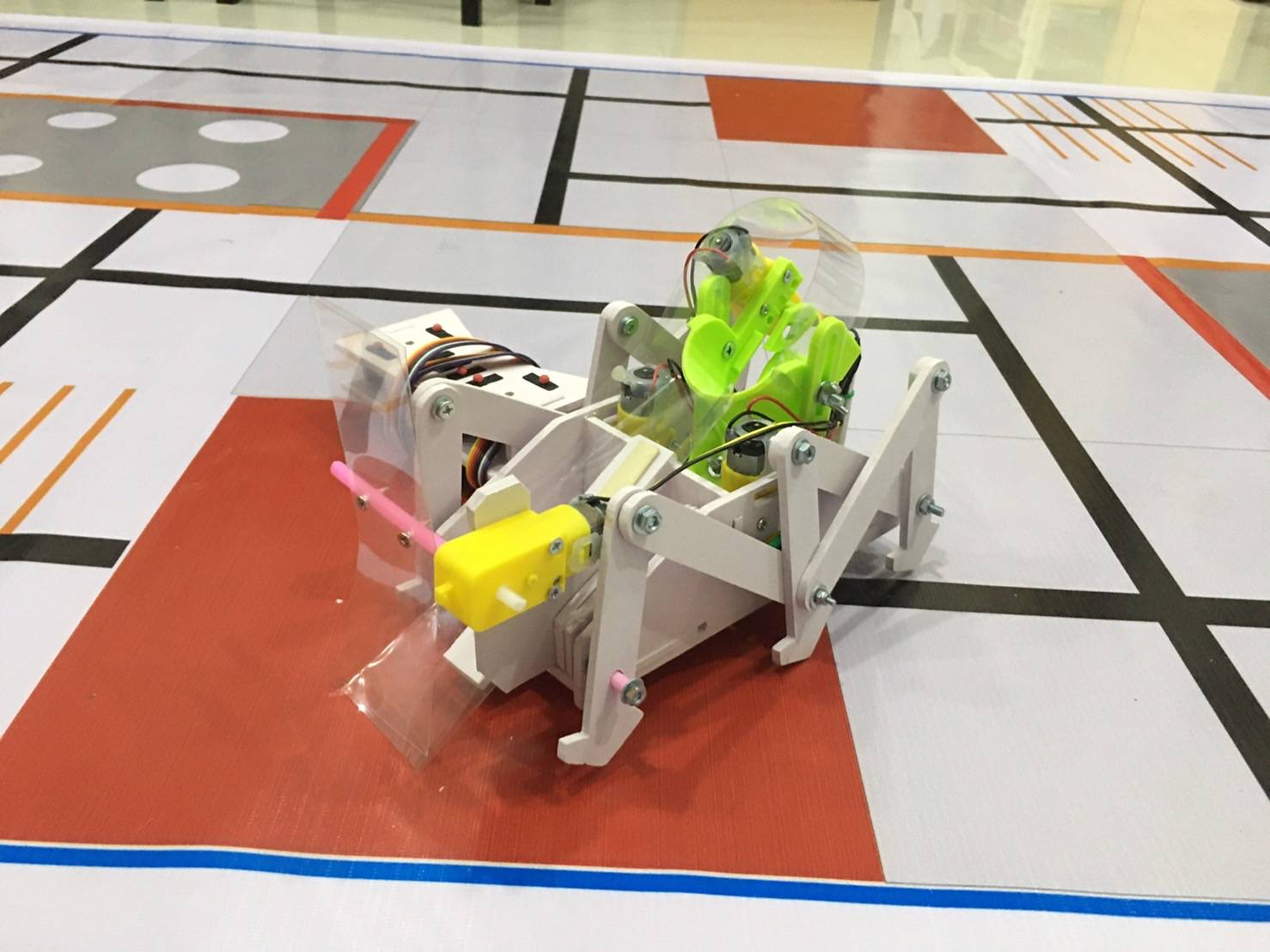 หุ่นยนต์พื้นฐานม.ปลาย นักบาส V4 (แบบนำไปประกอบเอง) Ex