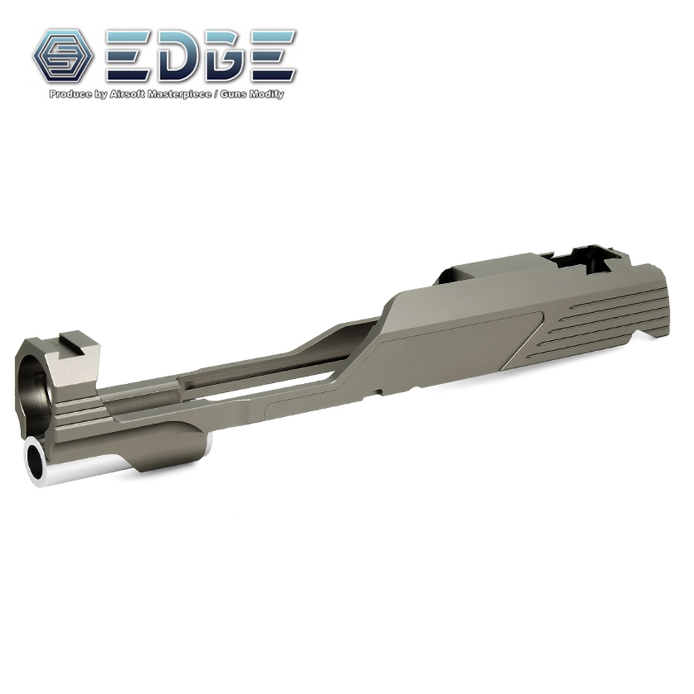 EDGE "MEGA" Aluminum Standard Slide for Hi-CAPA / 1911 (Titanium Grey)