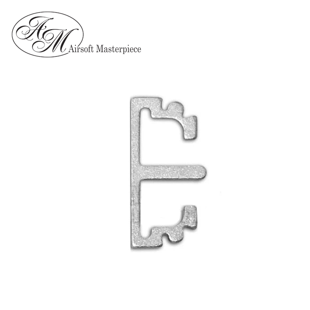 Airsoft Masterpiece Aluminum SV Puzzle Trigger Ring - Long Flat Silver